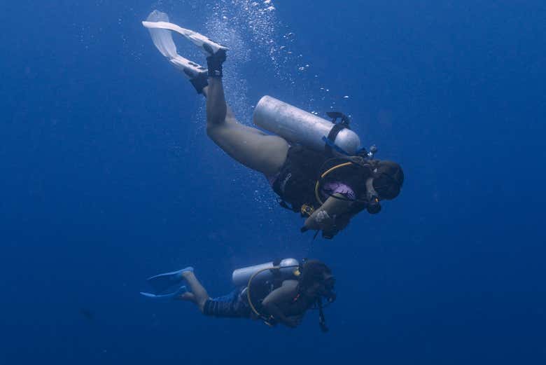 Primera inmersión en las aguas del Caribe colombiano