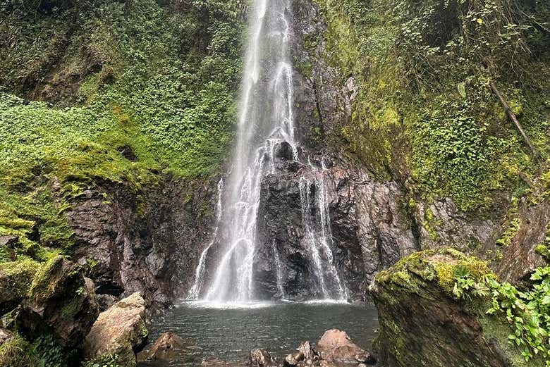 Una de las cascadas de Jardín