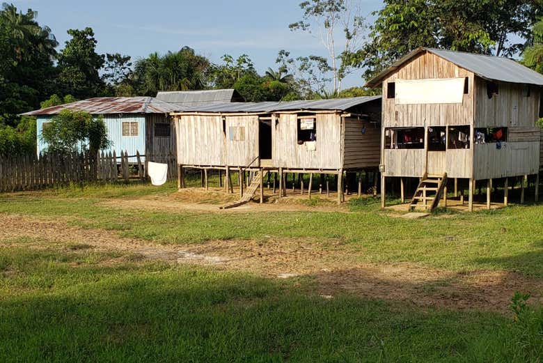 Typical houses in Mocagua
