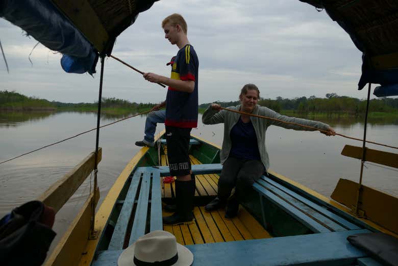 Pescando pirañas