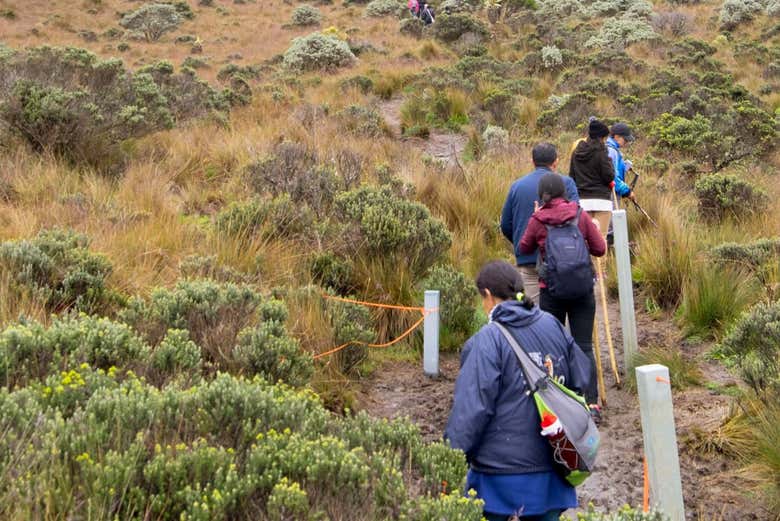 Ascendiendo hacia el Nevado de Santa Isabel