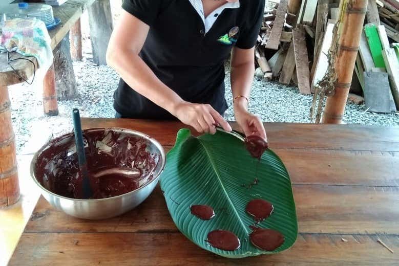 El resultado es un cremoso chocolate orgánico