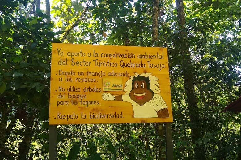 Entrada a la quebrada Tasajos