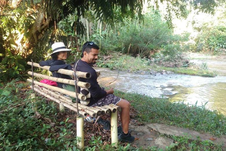 Descansando de la caminata