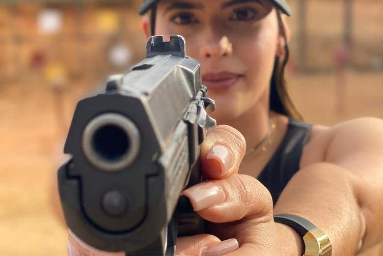 Shooting at the target