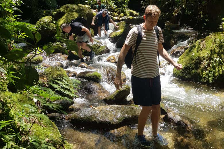 Hike across rivers and streams