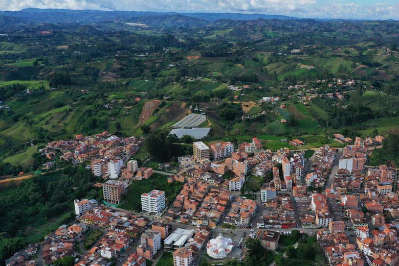 Vista de las montañas desde El Carmen de Viboral