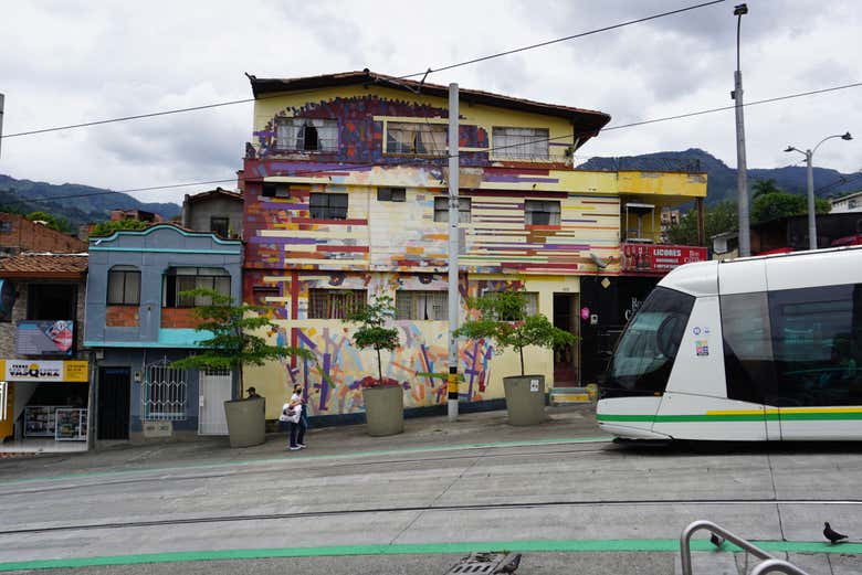 Fachadas das casas de Miraflores