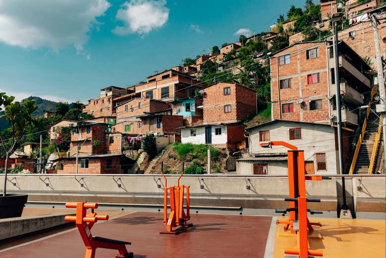 Casas no bairro de La Sierra