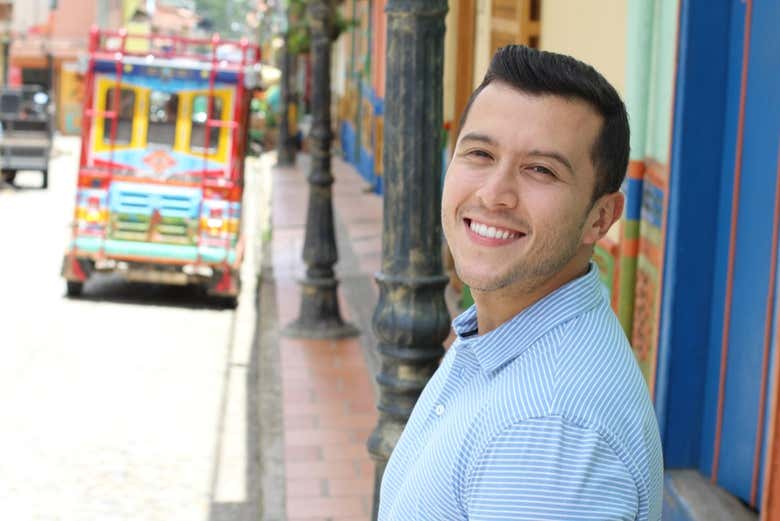 Preparados para el tour en tuk tuk por Guatapé