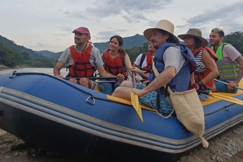 Todo listo para empezar el rafting en Santa Fe de Antioquía 
