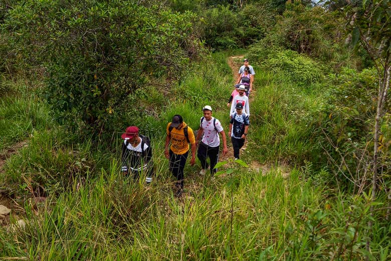 Durante l'itinerario di trekking