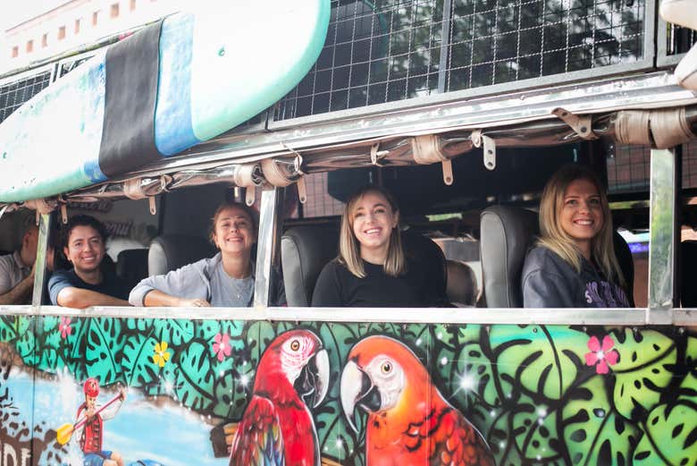 Enjoy an exciting drive on a chiva bus