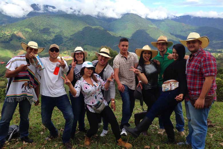 Desfrutando das montanhas de Caldas