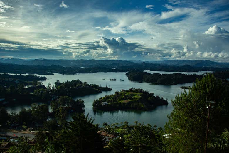 El embalse de Guatapé