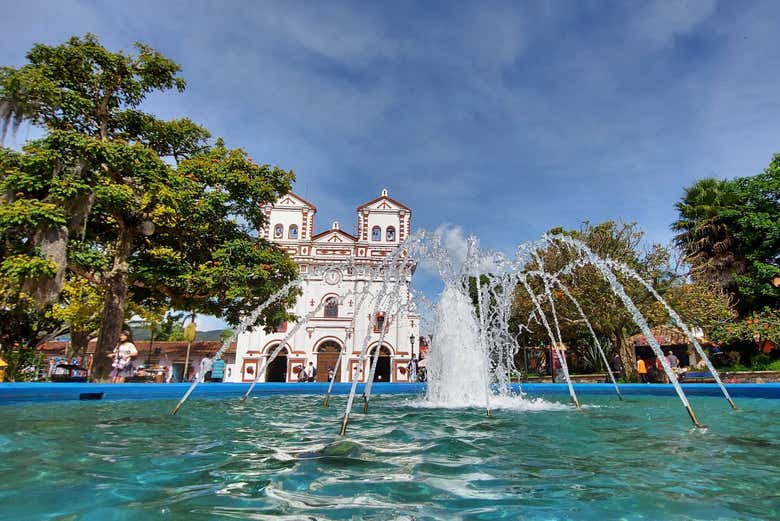 Fountain and parish
