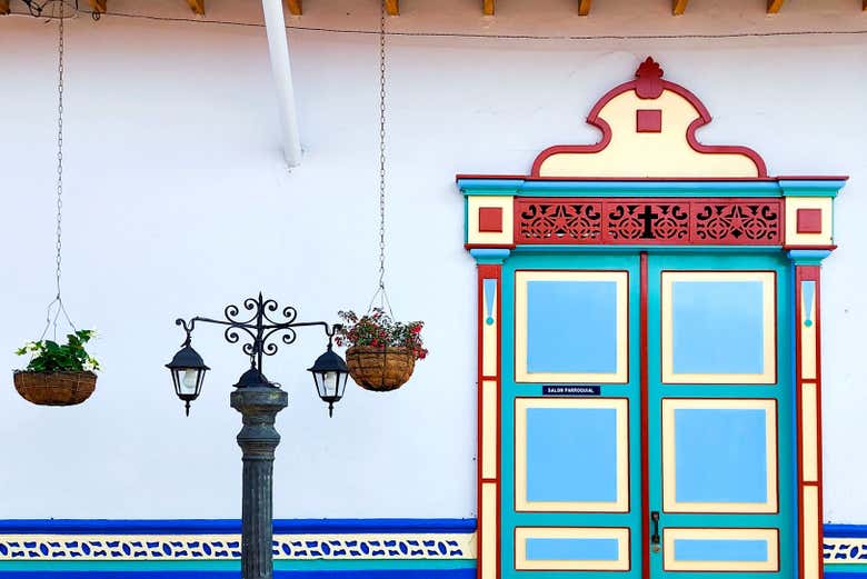 See colourful houses