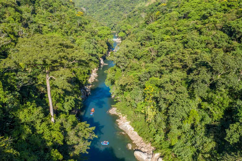 Vista aérea do rio Verde