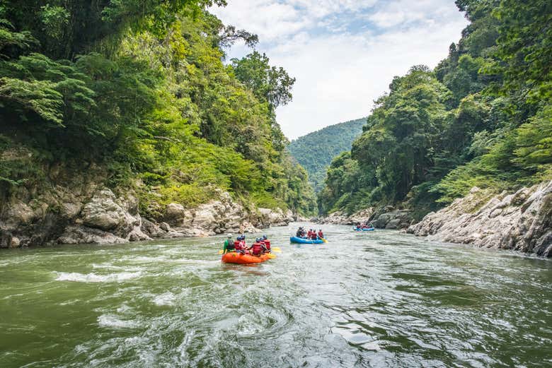Rafting down Rio Verde