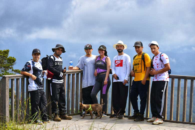 Una pausa durante il percorso