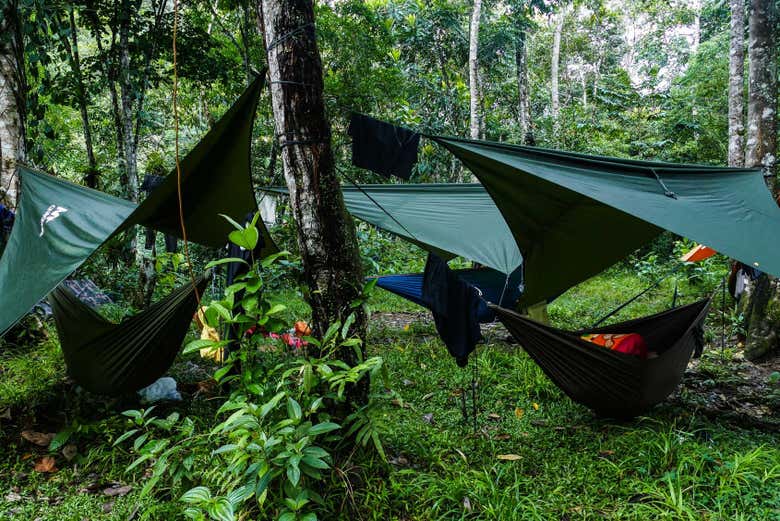 Redes para acampamento