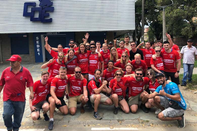 Hinchas del Deportivo Independiente antes del partido