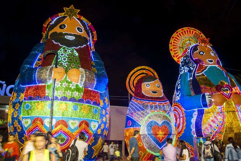 Presépio do Parque Norte de Medellín