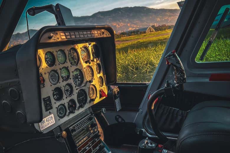 Controles do helicóptero