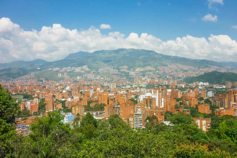 Montanhas em El Poblado