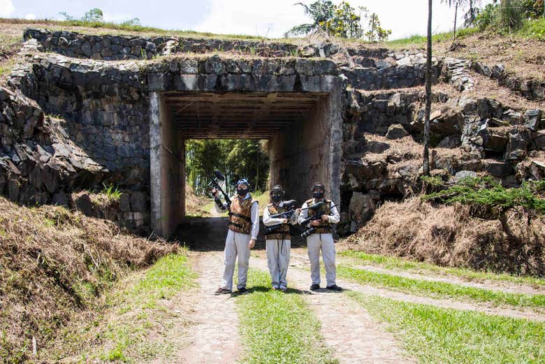 Paintball at Pablo Escobar's La Manuela