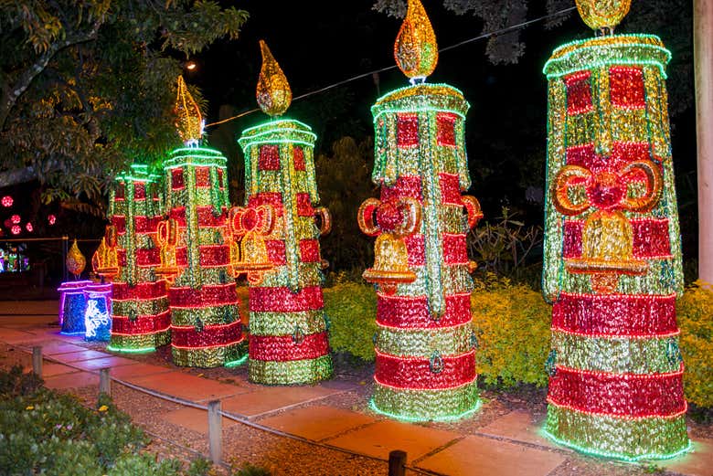 Decoração natalina no Parque Norte