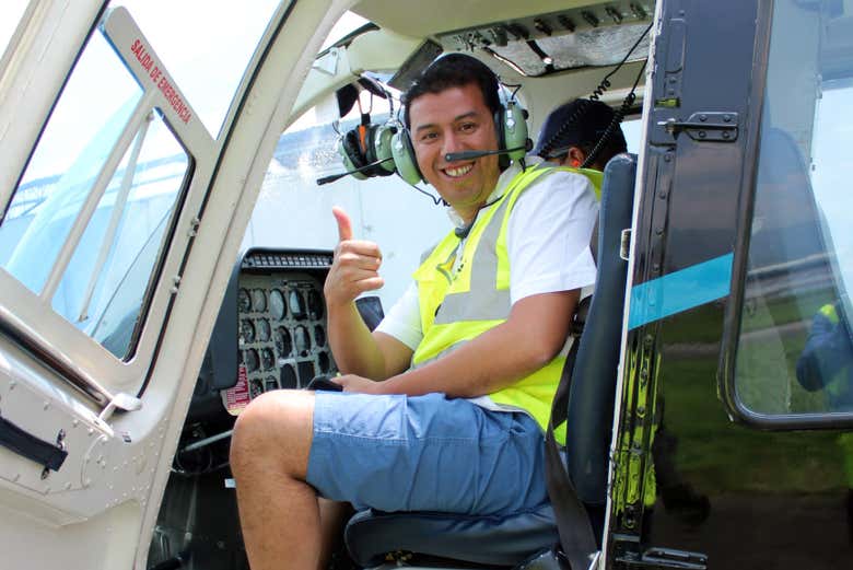 Listos para pilotar la avioneta