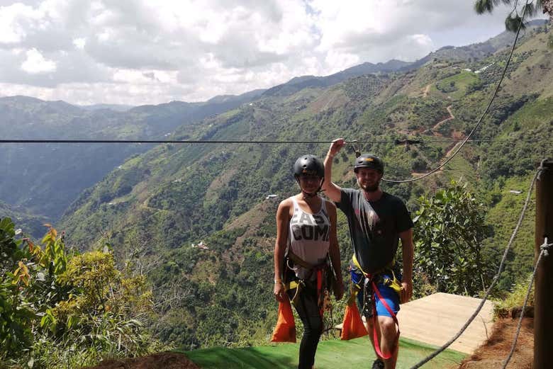 Plataforma da tirolesa