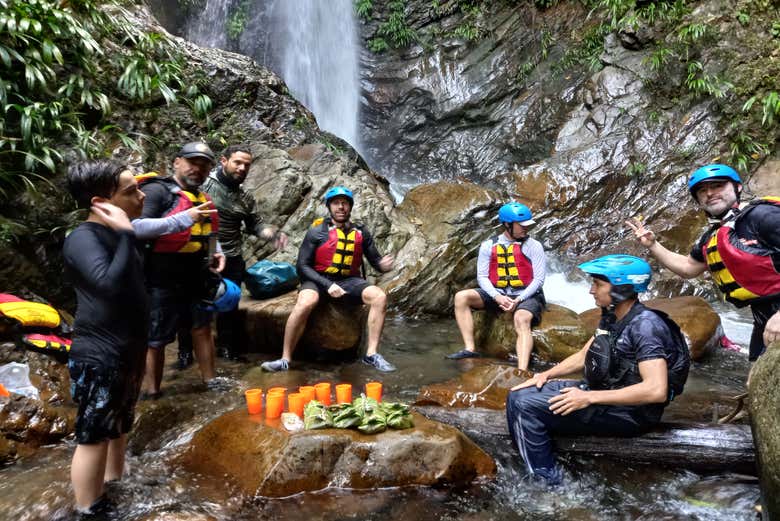 Cascata durante o percurso