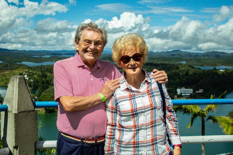 Disfrutando de conocer Guatapé