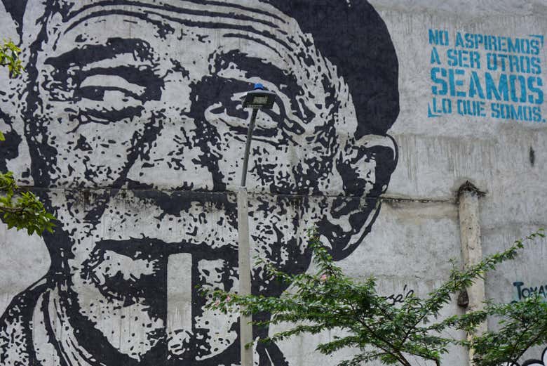 Street art no bairro de Miraflores