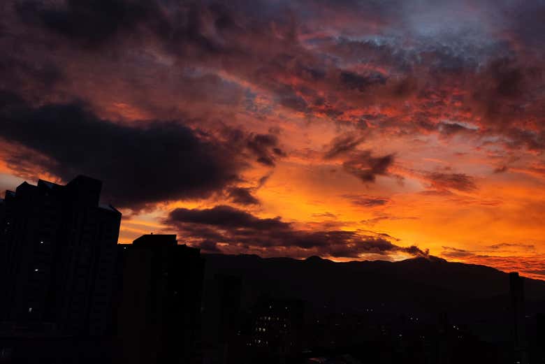 Watch the sunset over the iconic city