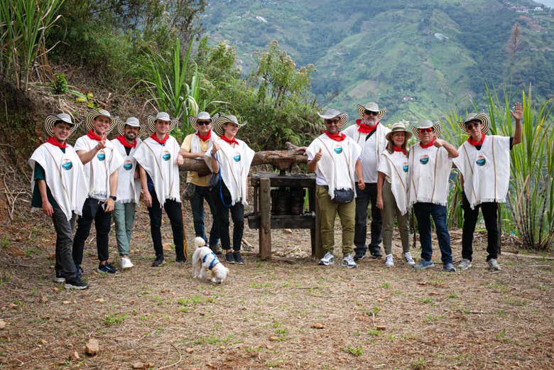 Visitando la finca cafetera