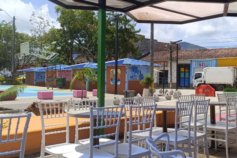 O parque principal de Alejandría