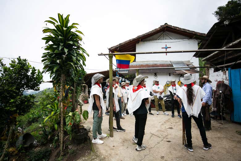 Visitando la hacienda cafetera