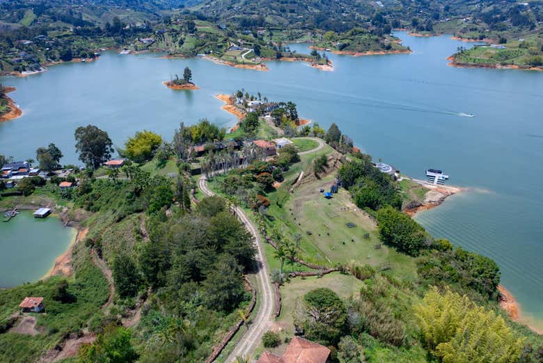 Vista aérea de la finca La Manuela