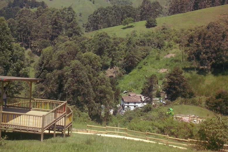 Paisagens de Altavista, na zona rural de Medellín