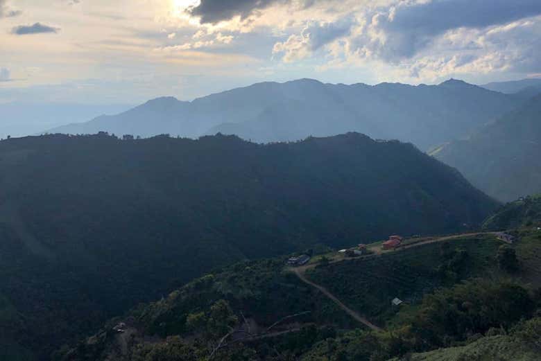 Vistas do ecoparque Los Saltos