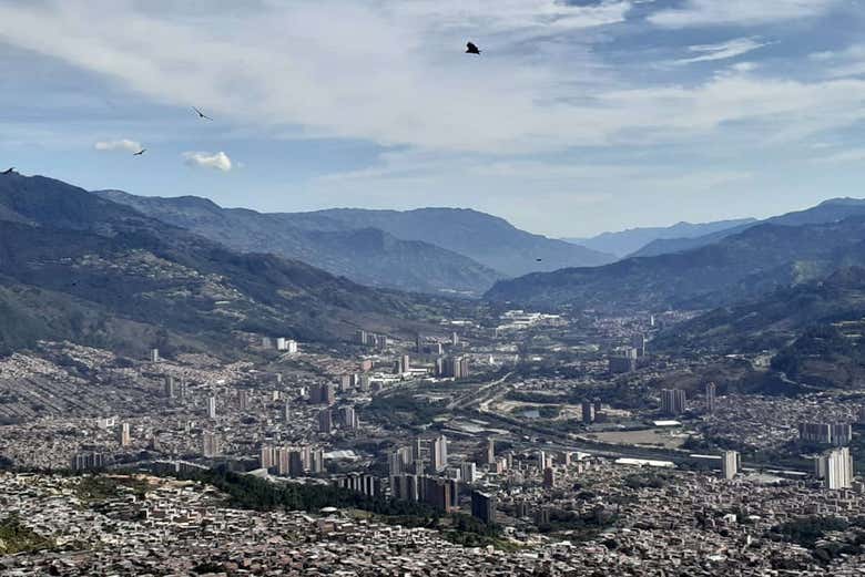 Medellín a vista de pájaro