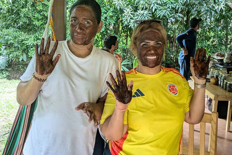 Pendant l'atelier sur le cacao à Minca