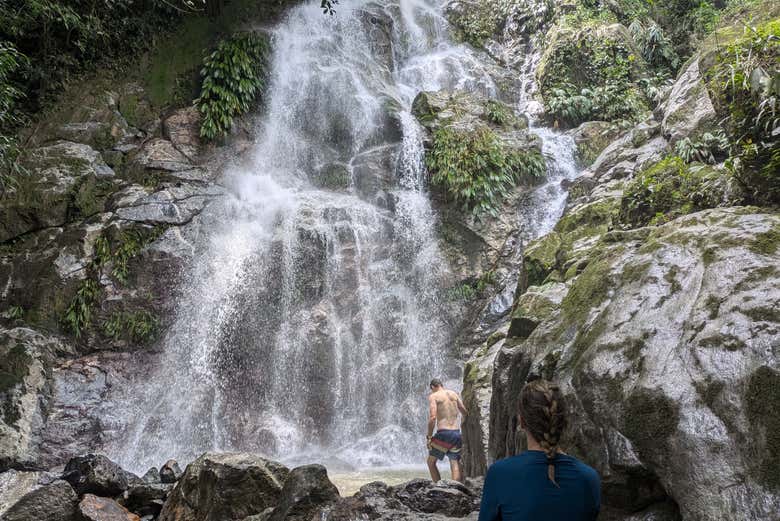 Llegando a las cascadas Marinka