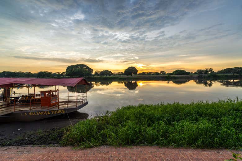 Brazo de Mompox al atardecer