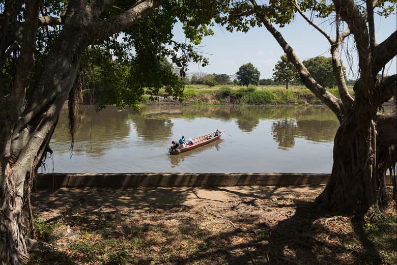 Disfrutando de las vistas del río Mompox