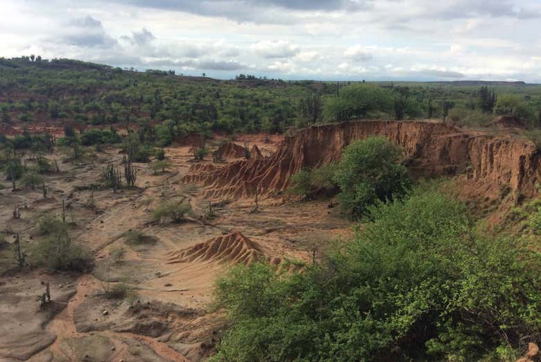 Panoramica del deserto del Tatacoa