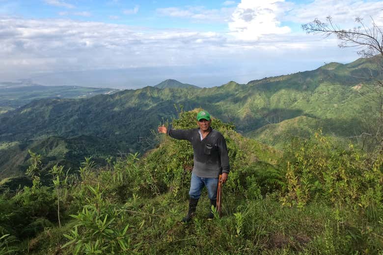 Disfrutando de las vistas a lo largo del tour